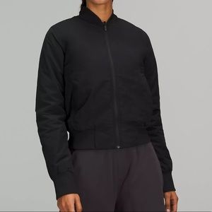 NWOT lululemon Non-Stop Bomber Jacket in black size 4